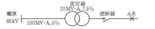2023年度 上期 電力 問16(a)の問題図